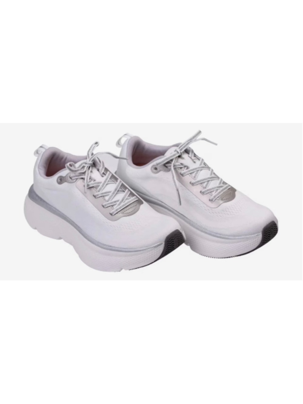 Revitalign Gaia Walking Sneakers Crystal White Silver 11 Wide Ortho